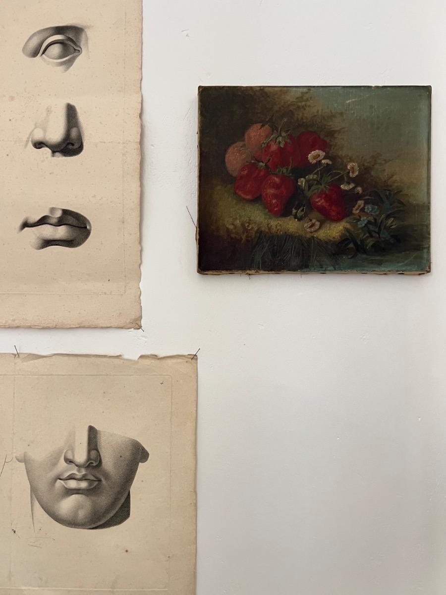 Nature morte, huile sur toile, 1880 Nature morte, huile sur toile, 1880