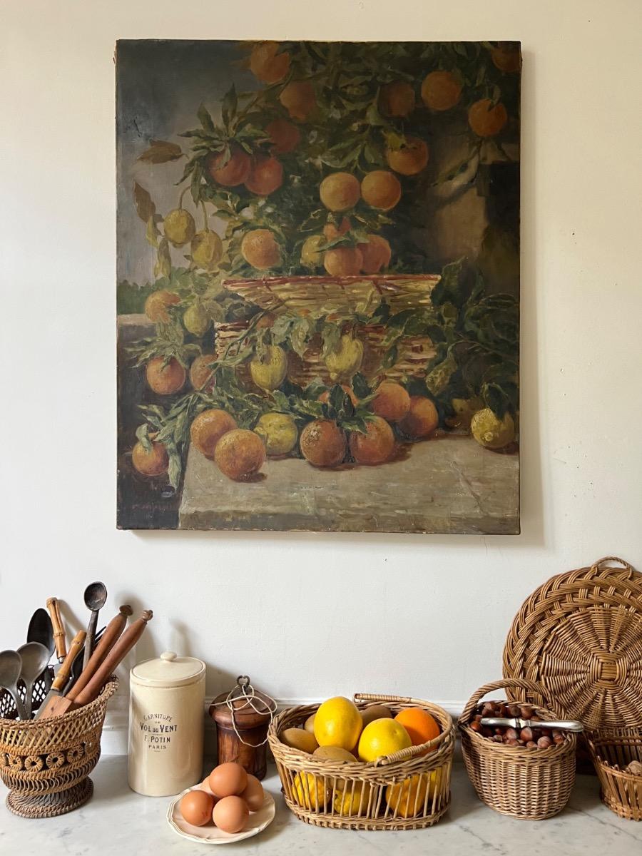 Huile sur toile XIXème B. DESLANDES Huile sur toile XIXème B. DESLANDES