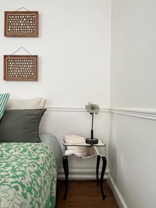 Chevet miroir et bois noirci 1940