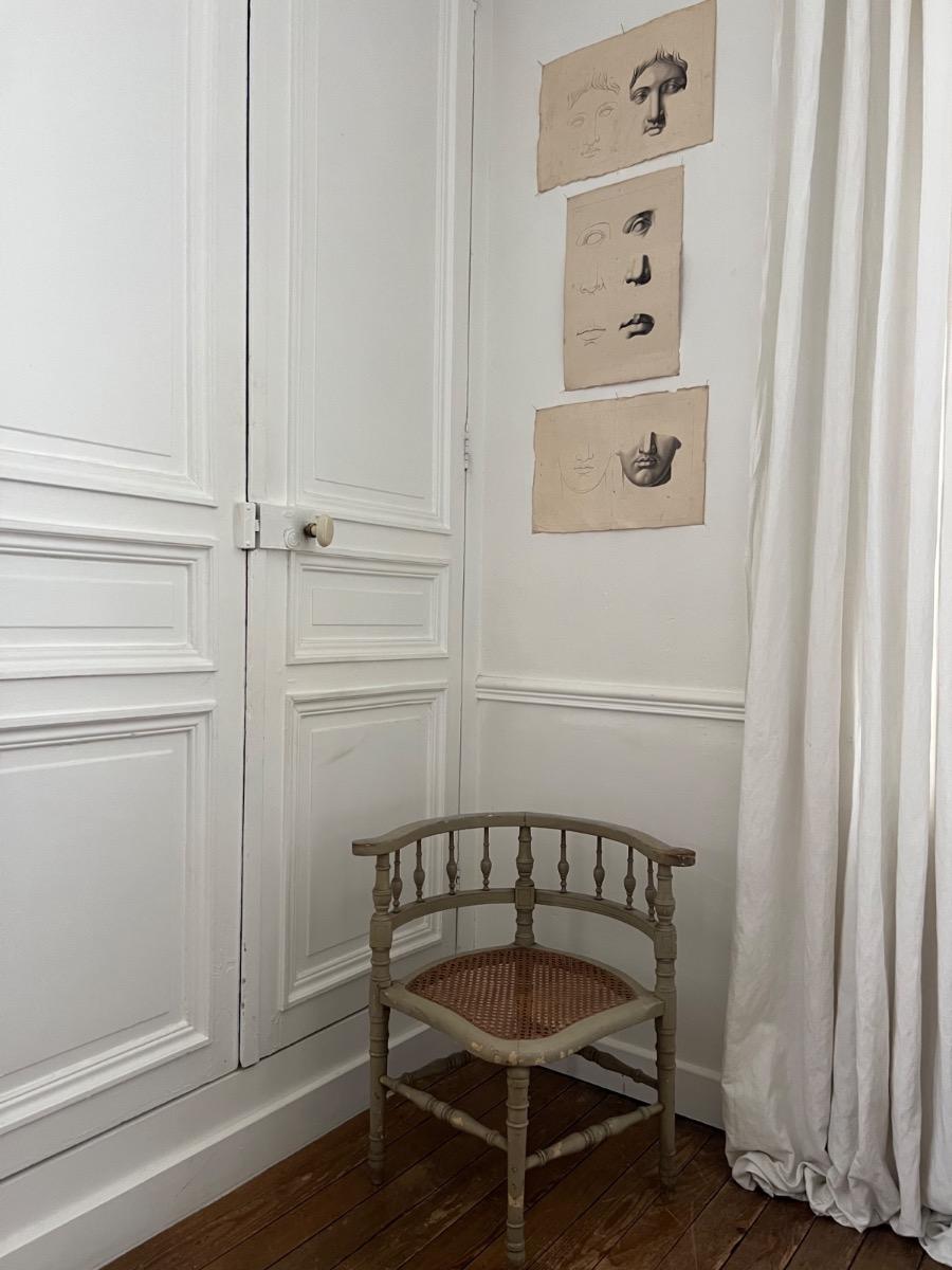 Fauteuil canné de style LXVI