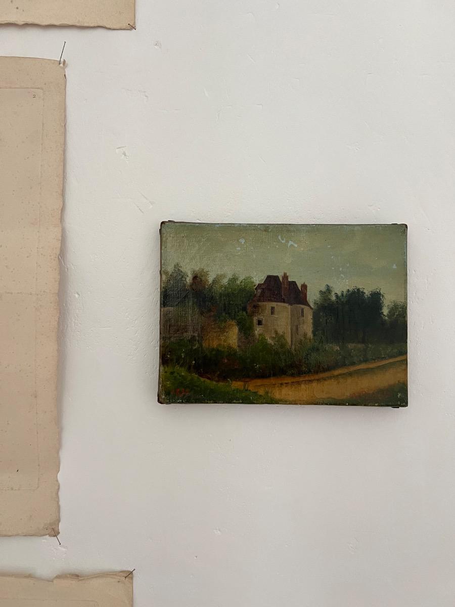 Huile sur toile XIXème