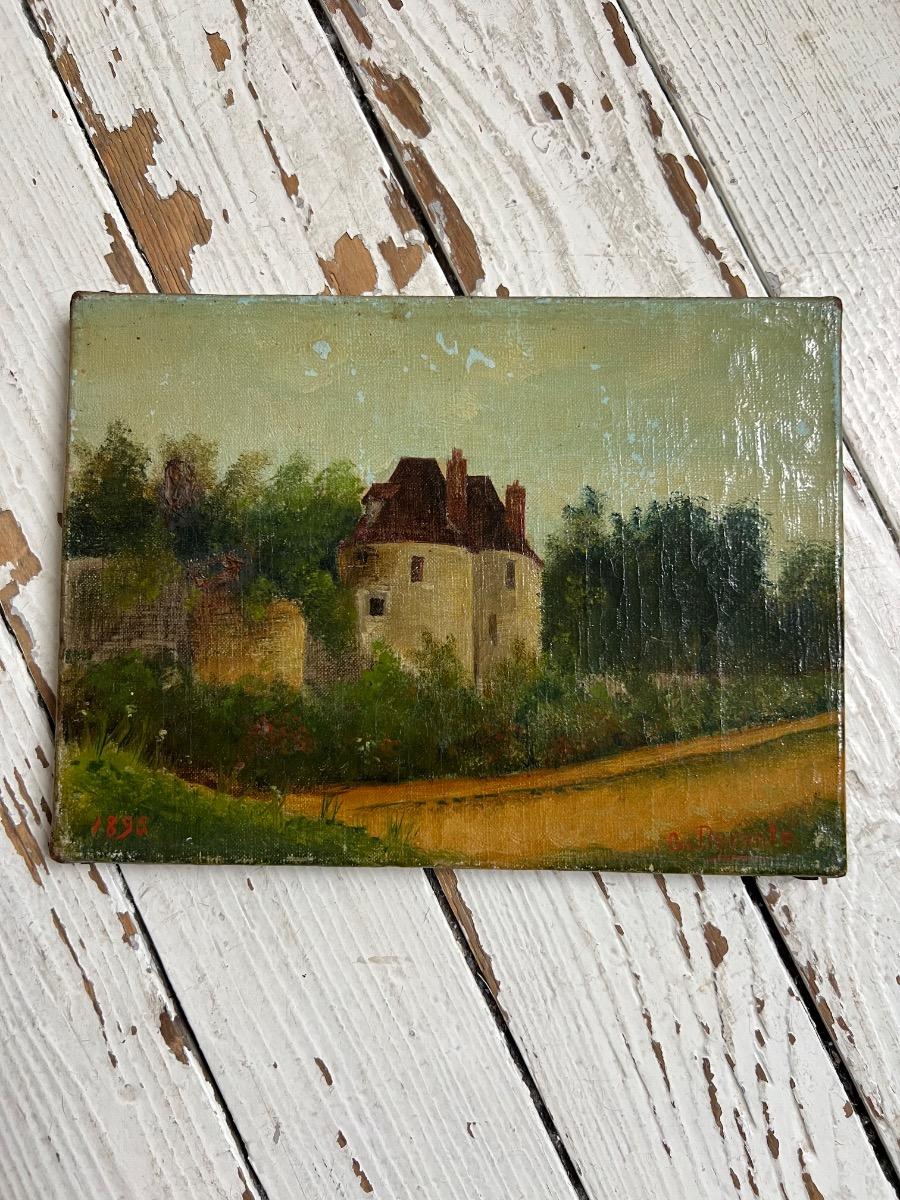 Huile sur toile XIXème