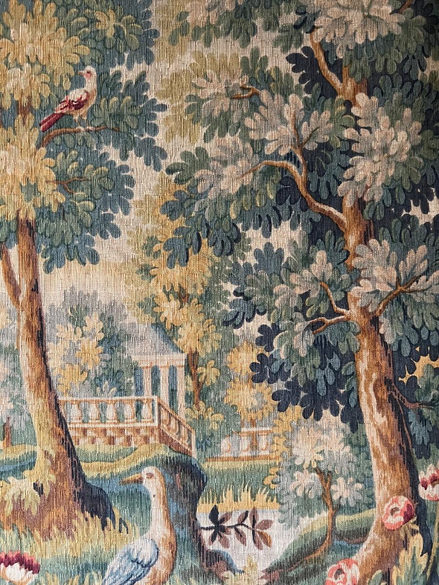 Verdure, réplique de tapisserie Aubusson 1940