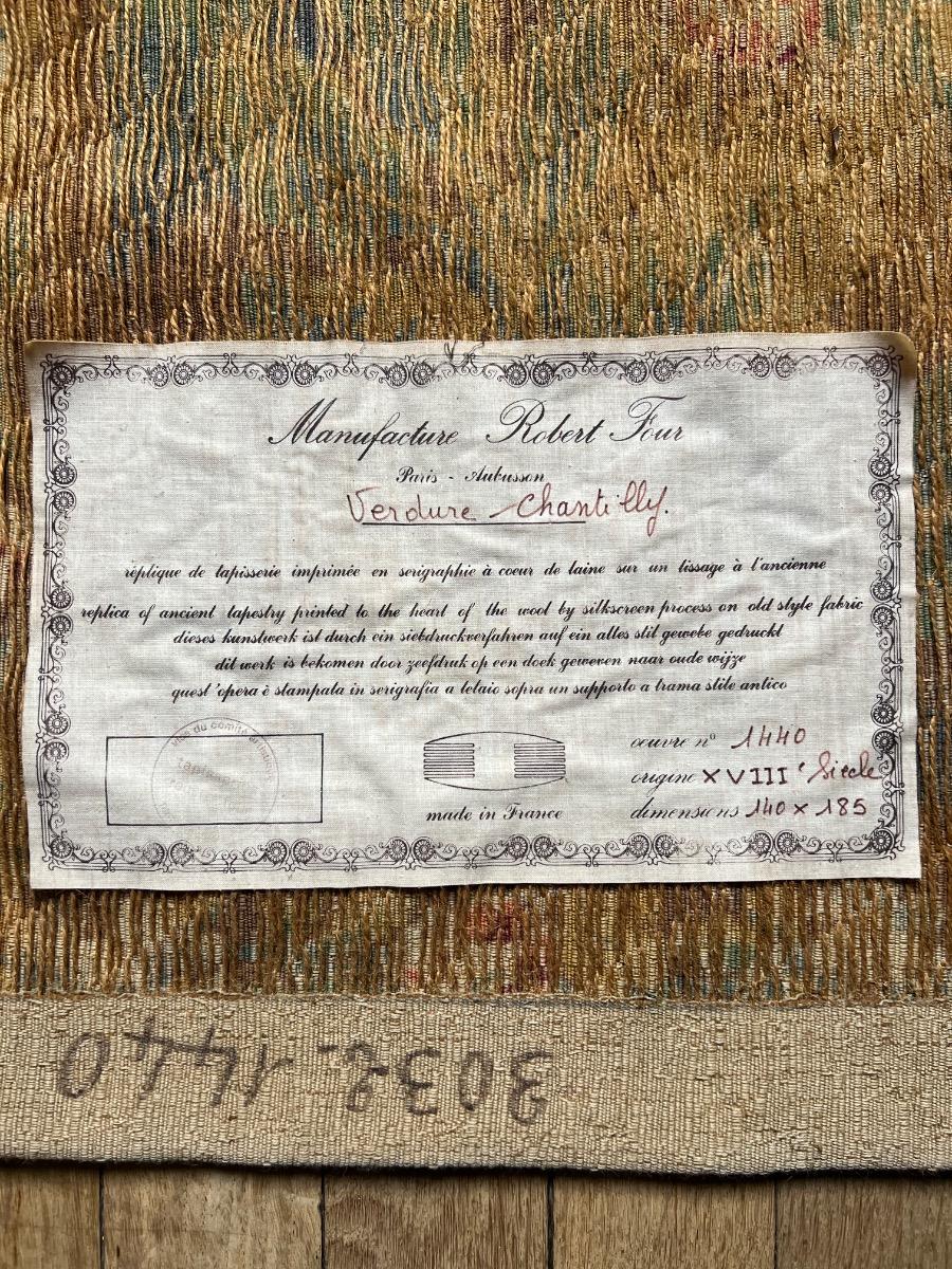 Verdure, réplique de tapisserie Aubusson 1940