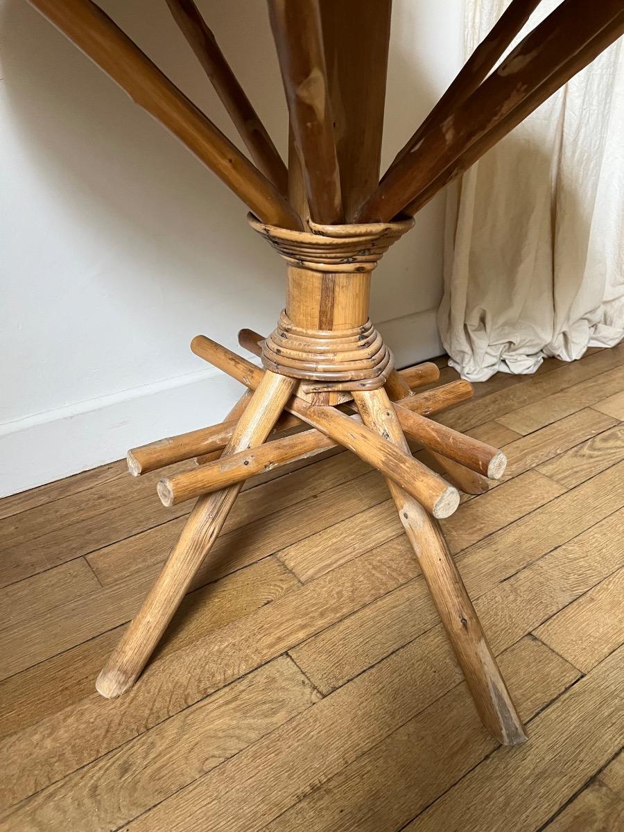 Table châtaignier tressé / Pascal Raffier 1960