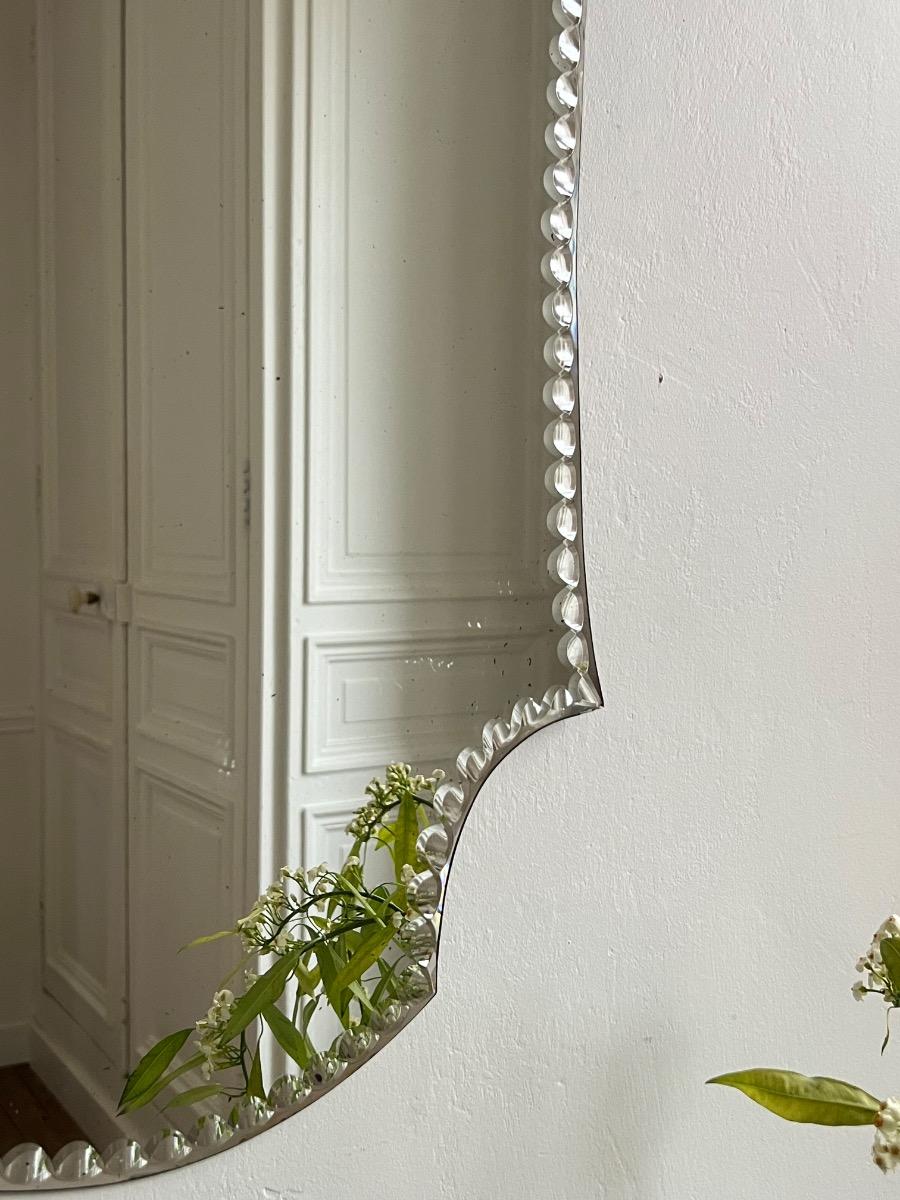 Miroir biseau à onglets 1960