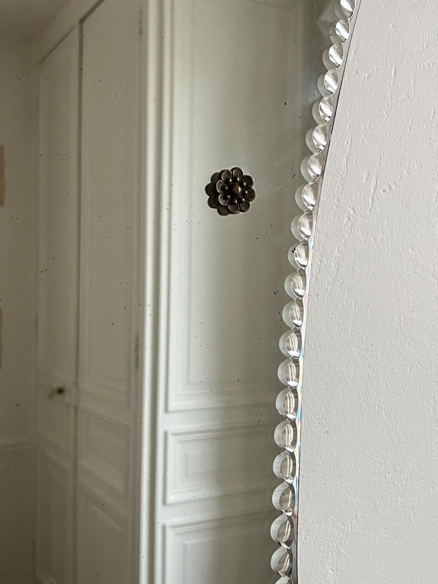 Miroir biseau à onglets 1960