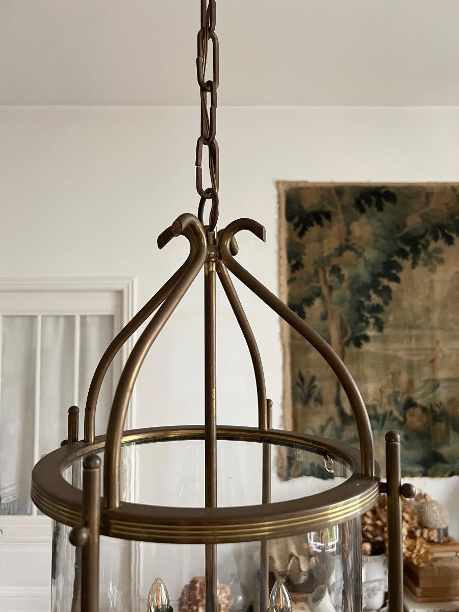 Lanterne bronze de style néoclassique 1940