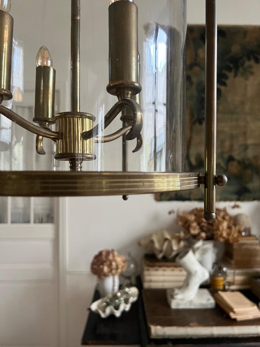 Lanterne bronze de style néoclassique 1940