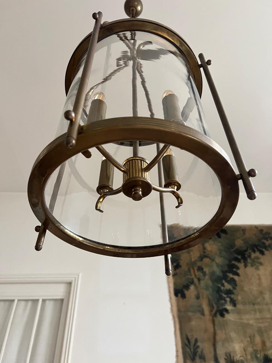 Lanterne bronze de style néoclassique 1940