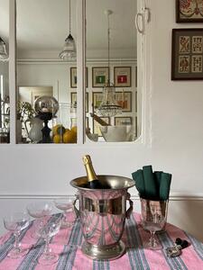 Seau à champagne décor passementerie 1940