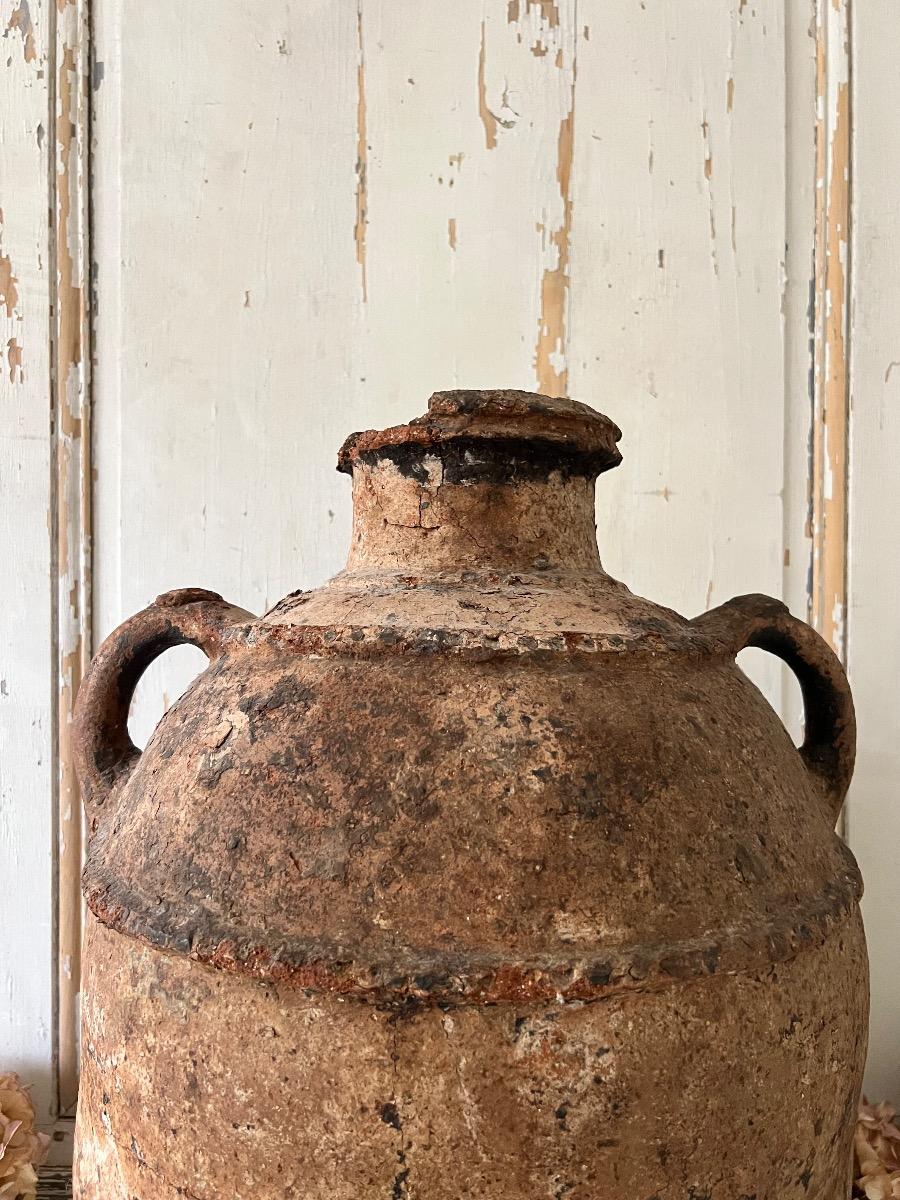 Importante jarre à huile terre cuite XVIIIème