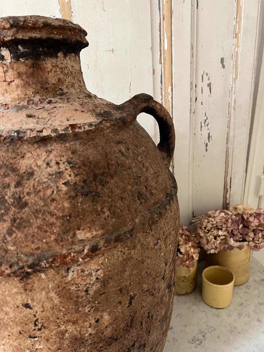 Importante jarre à huile terre cuite XVIIIème