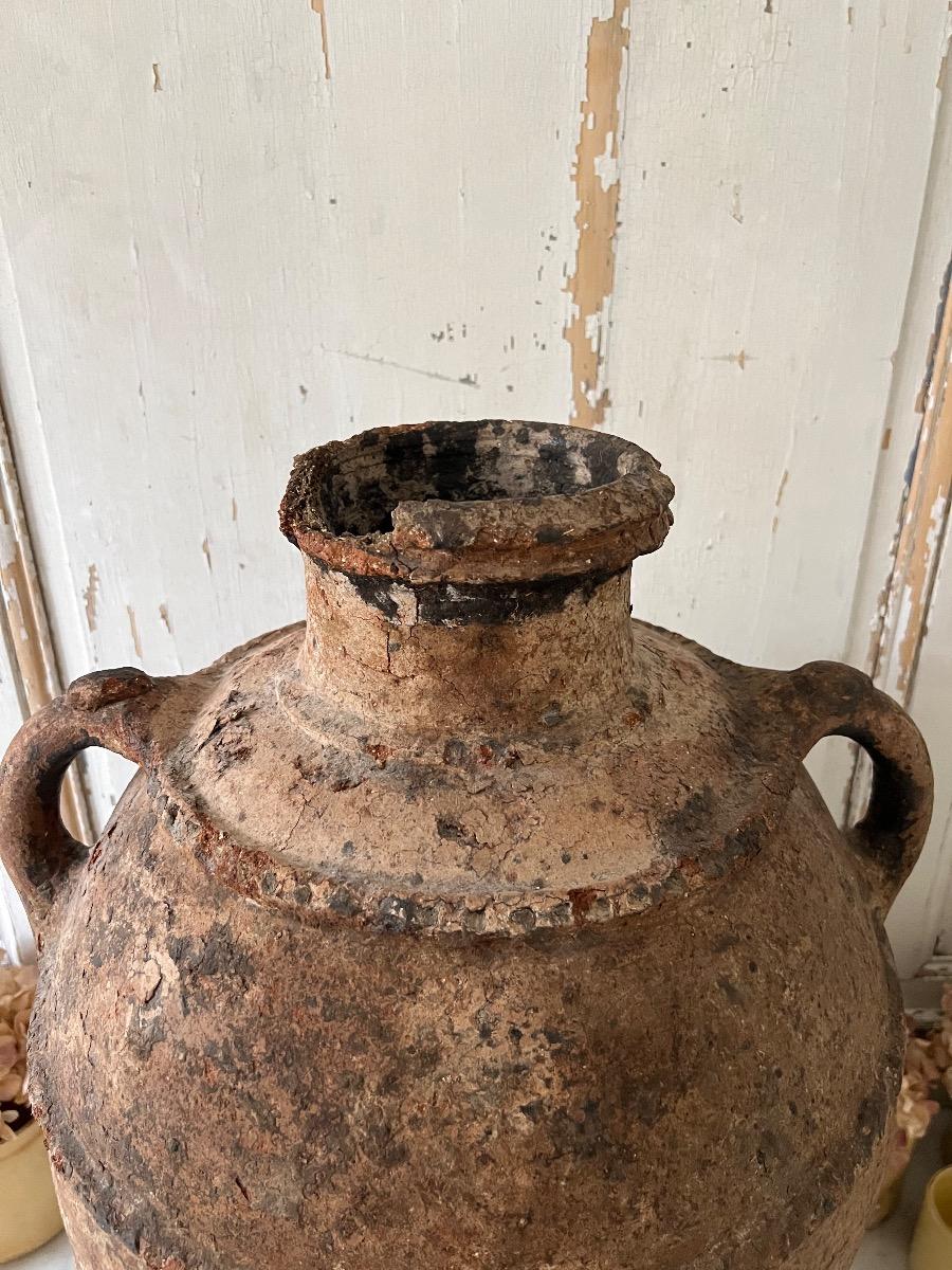 Importante jarre à huile terre cuite XVIIIème