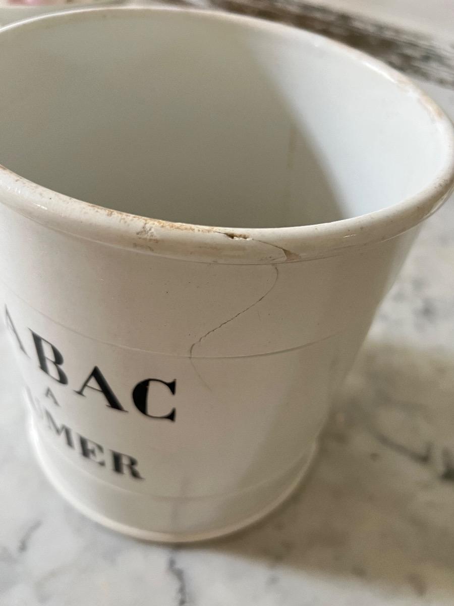 Pot à tabac Creil & Montereau 1880