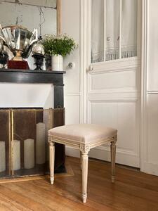 Tabouret de style LXVI assise chanvre