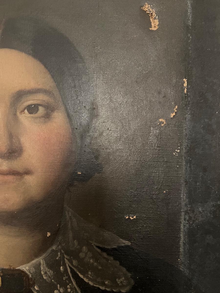 Huile sur toile XIXème portrait