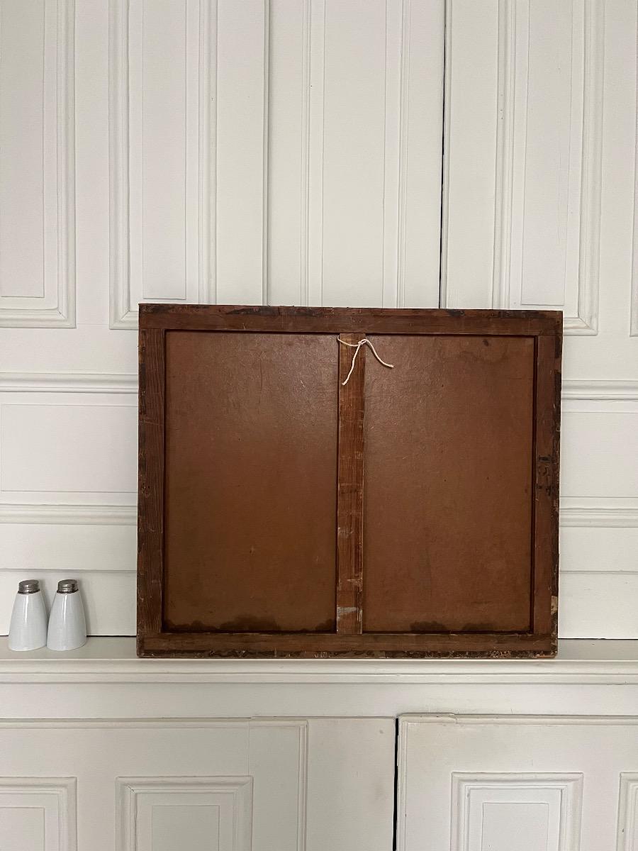 Nature morte, huile sur toile marouflée sur panneau, 1880