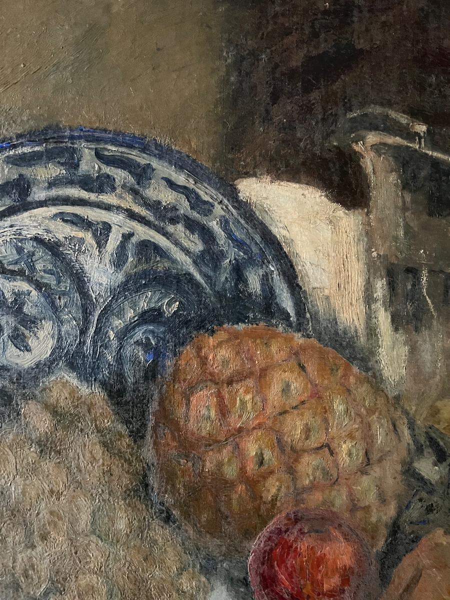 Nature morte, huile sur toile marouflée sur panneau, 1880