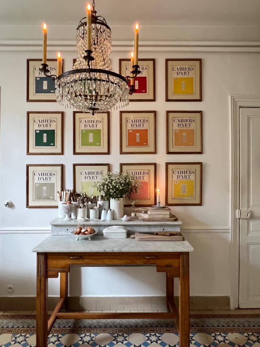 Comptoir de boucher marbre 1940