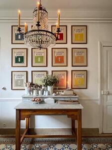 Comptoir de boucher marbre 1940