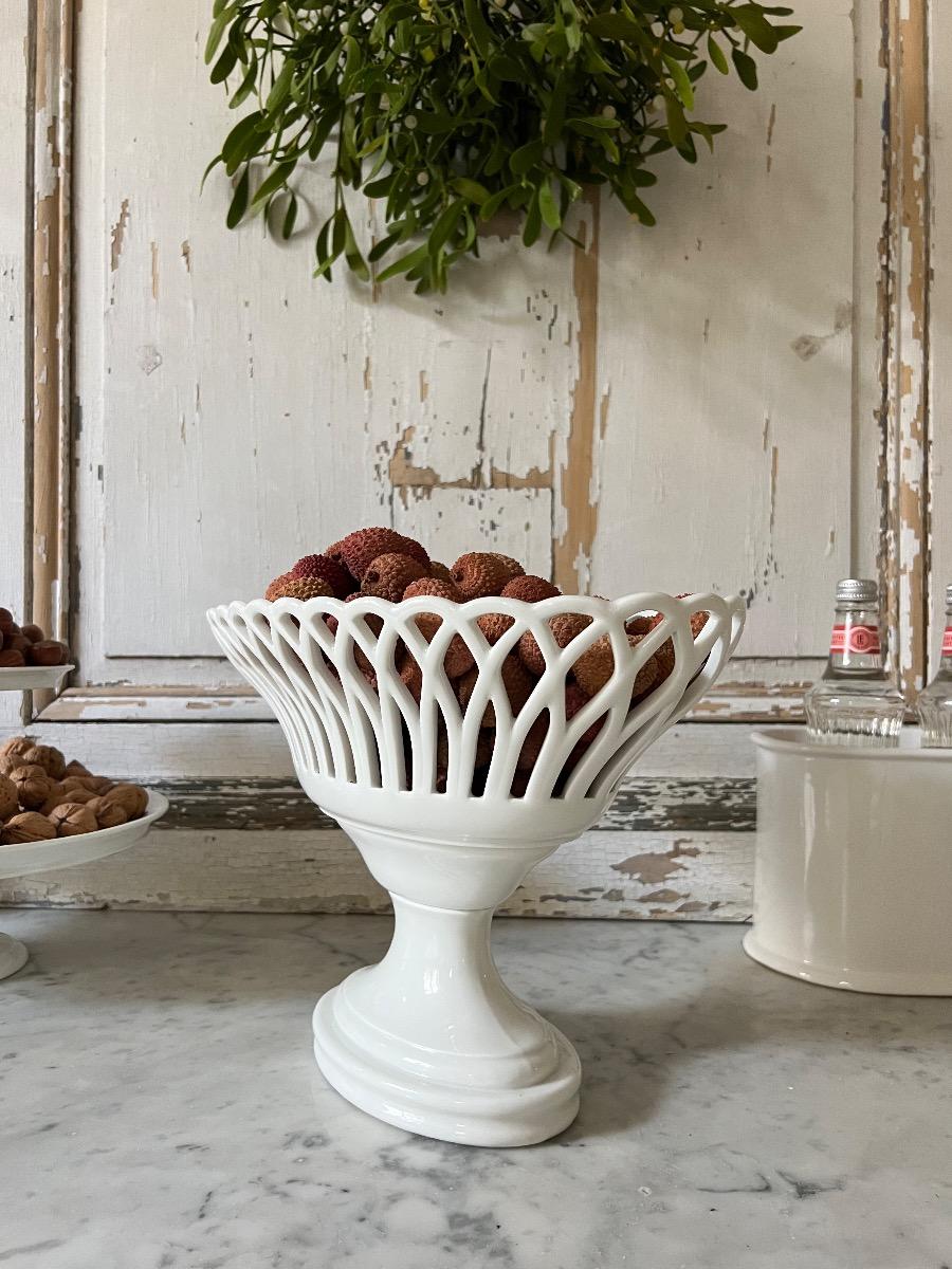 Large coupe oblongue XIXème Vieux Paris