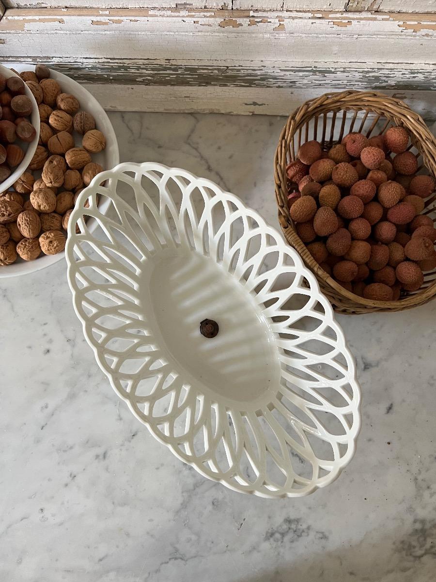 Large coupe oblongue XIXème Vieux Paris