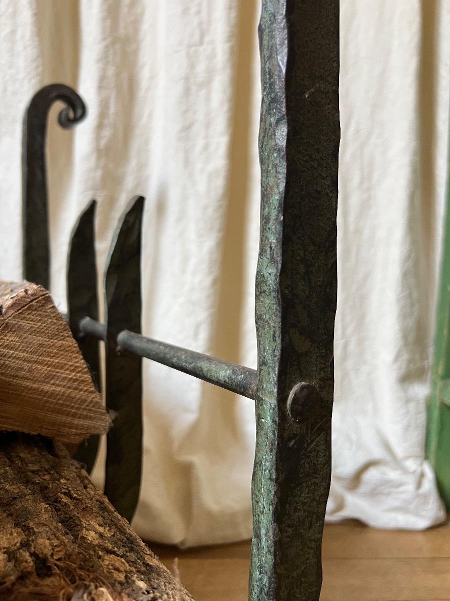 Berceau à bûches fer forgé 1920