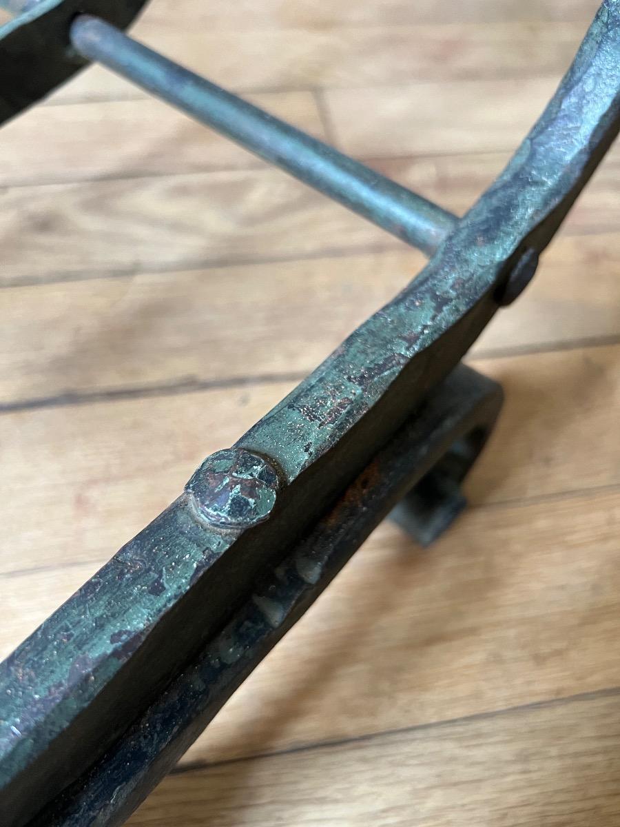 Berceau à bûches fer forgé 1920