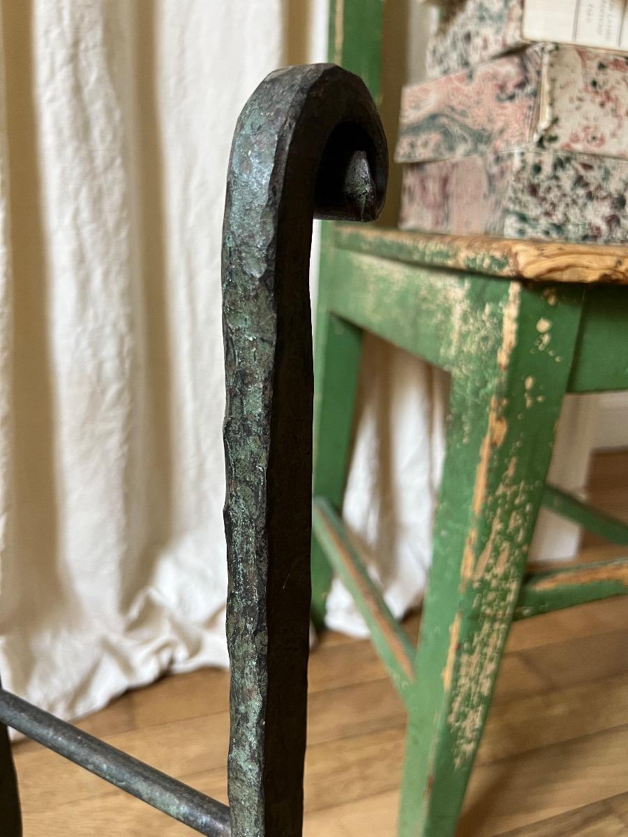 Berceau à bûches fer forgé 1920