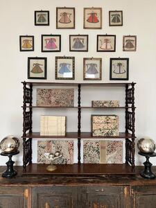 Large étagère noyer XIXème 