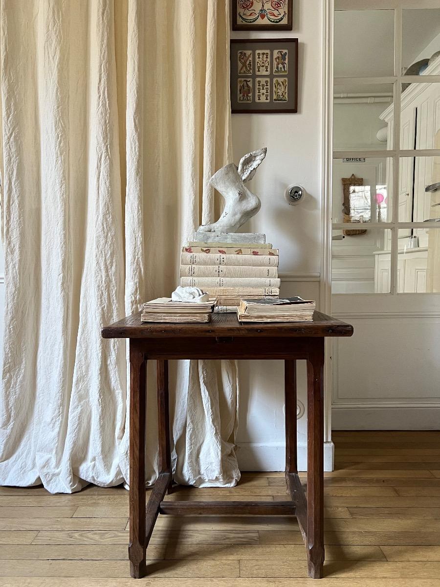 Sellette / desserte chêne XIXème