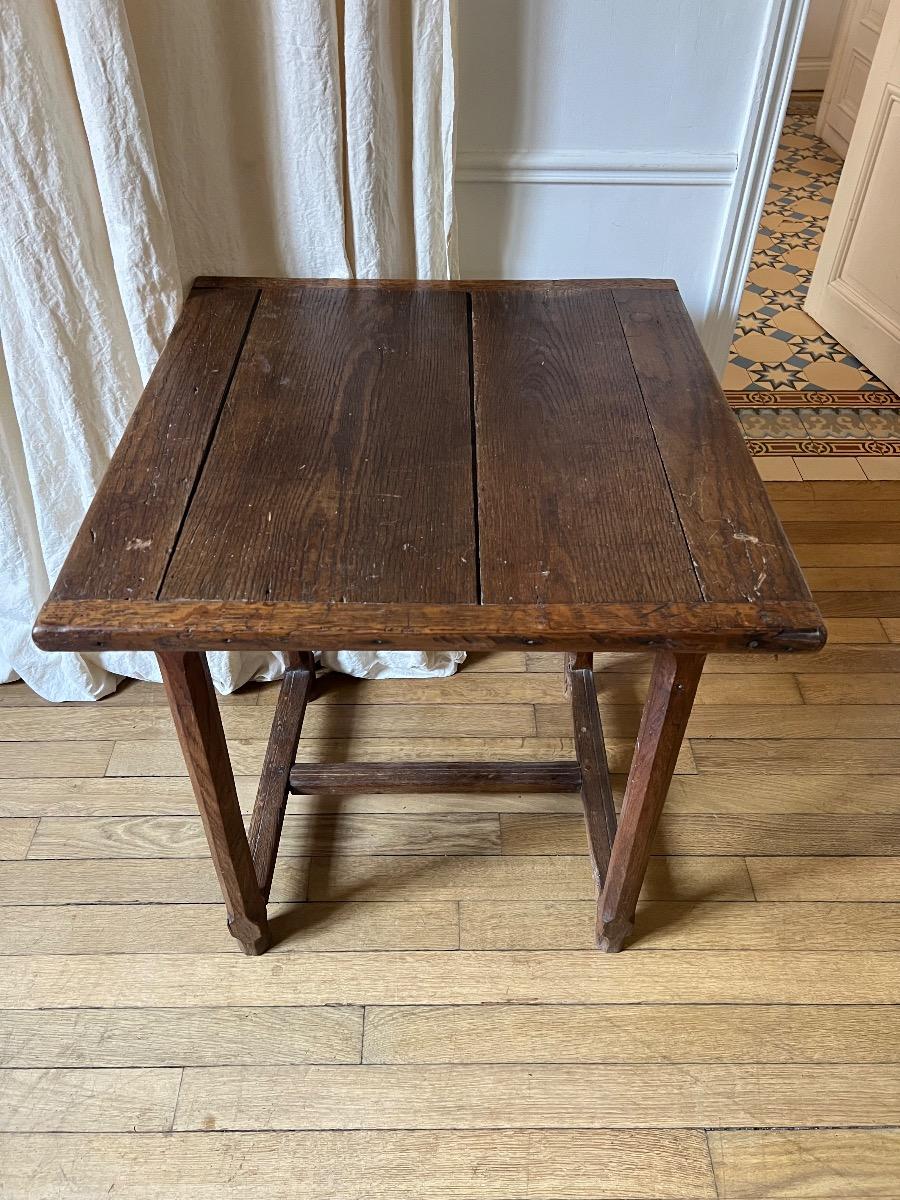 Sellette / desserte chêne XIXème