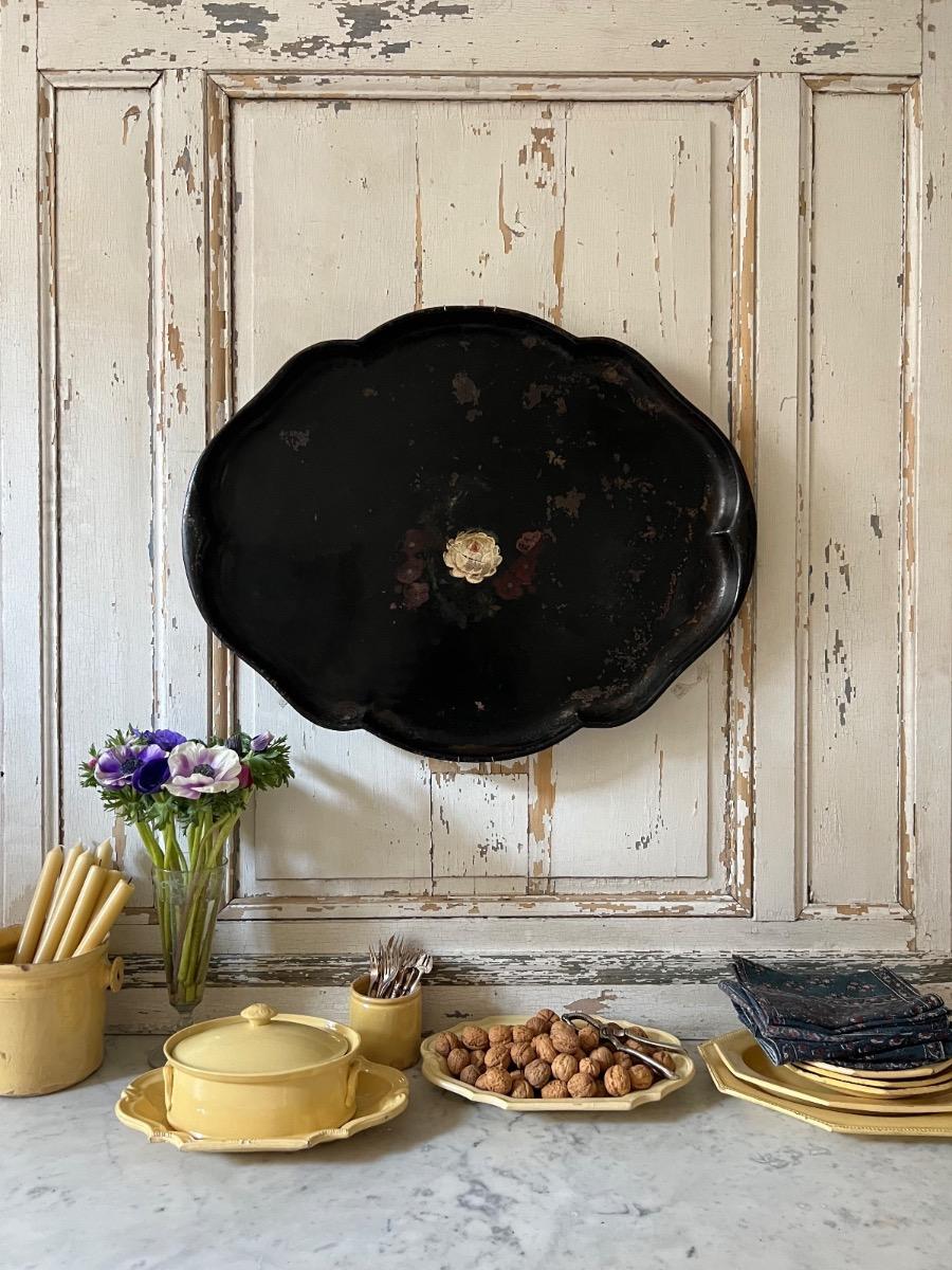 Grand plateau métal peint NIII