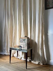 Bout de canapé miroir et acajou 1940