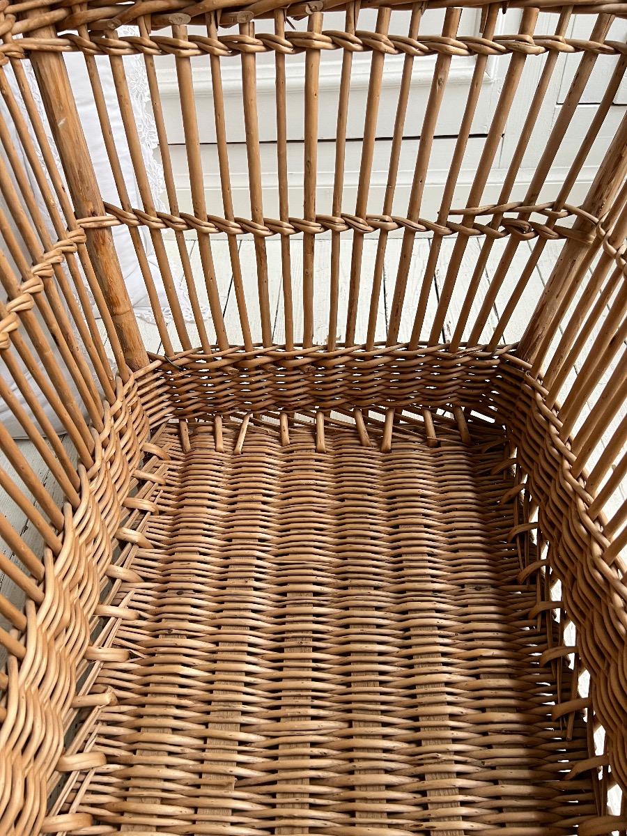 Grande corbeille osier 1940