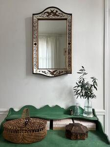 Miroir à parecloses verre églomisé 1940