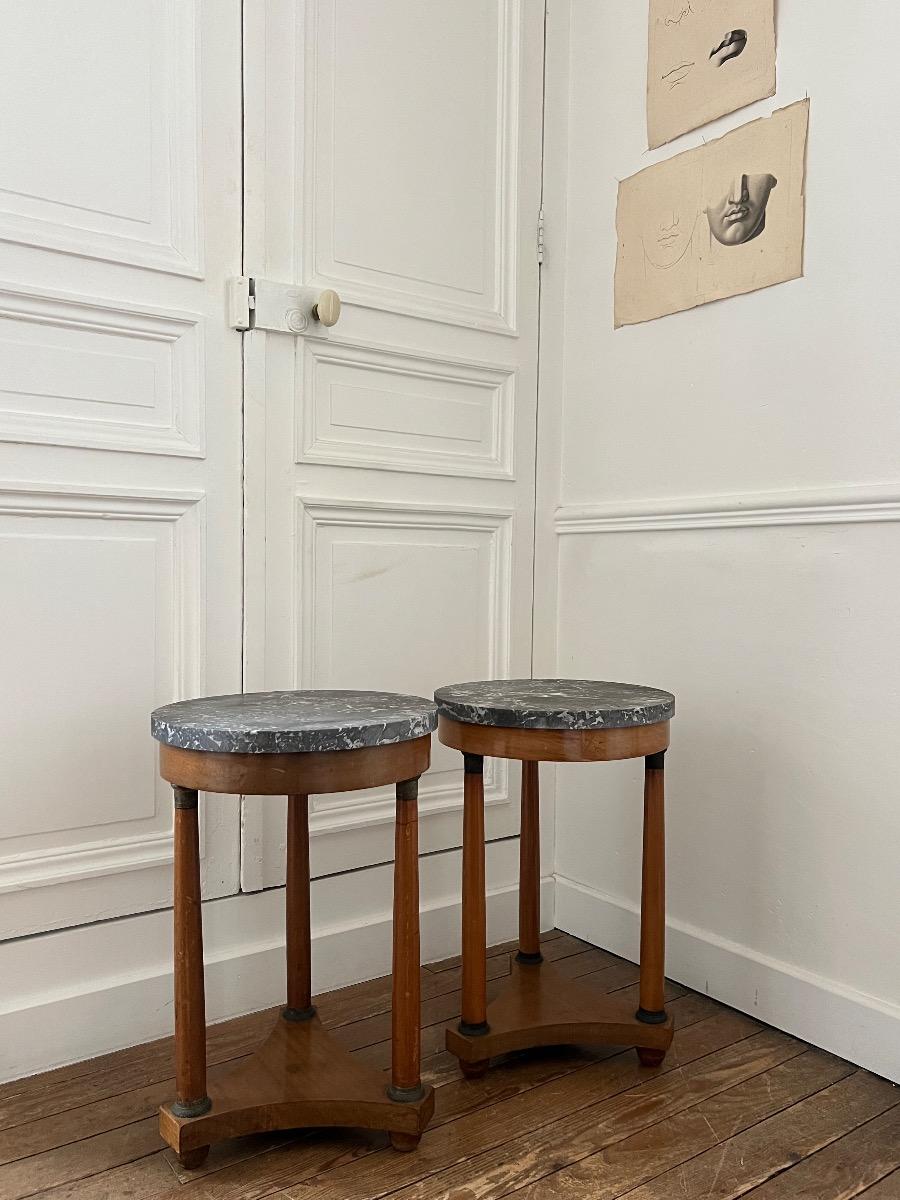 Paire de bouts de canapé de style Empire