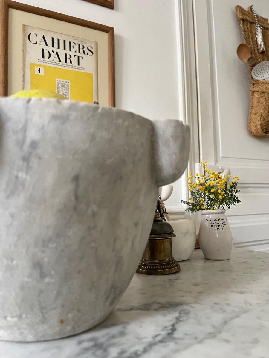 Grand mortier marbre XIXème