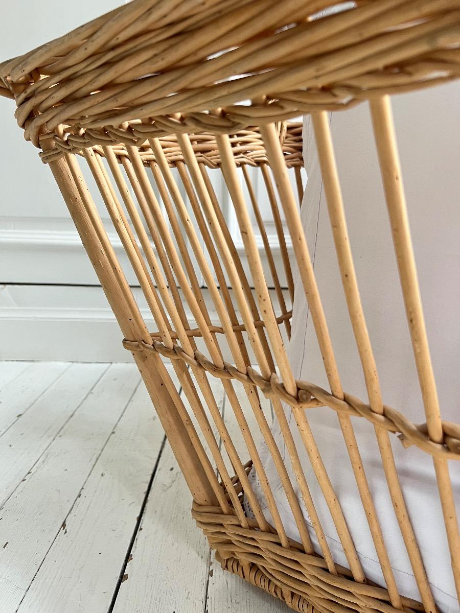 Grande corbeille osier 1940