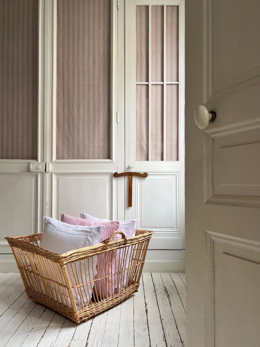 Grande corbeille osier 1940