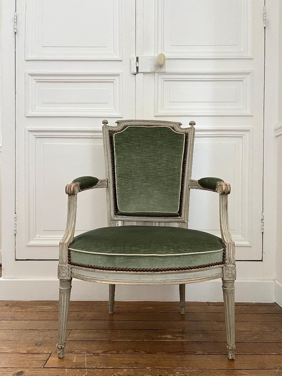 Fauteuil cabriolet st. LXVI, époque XIXème