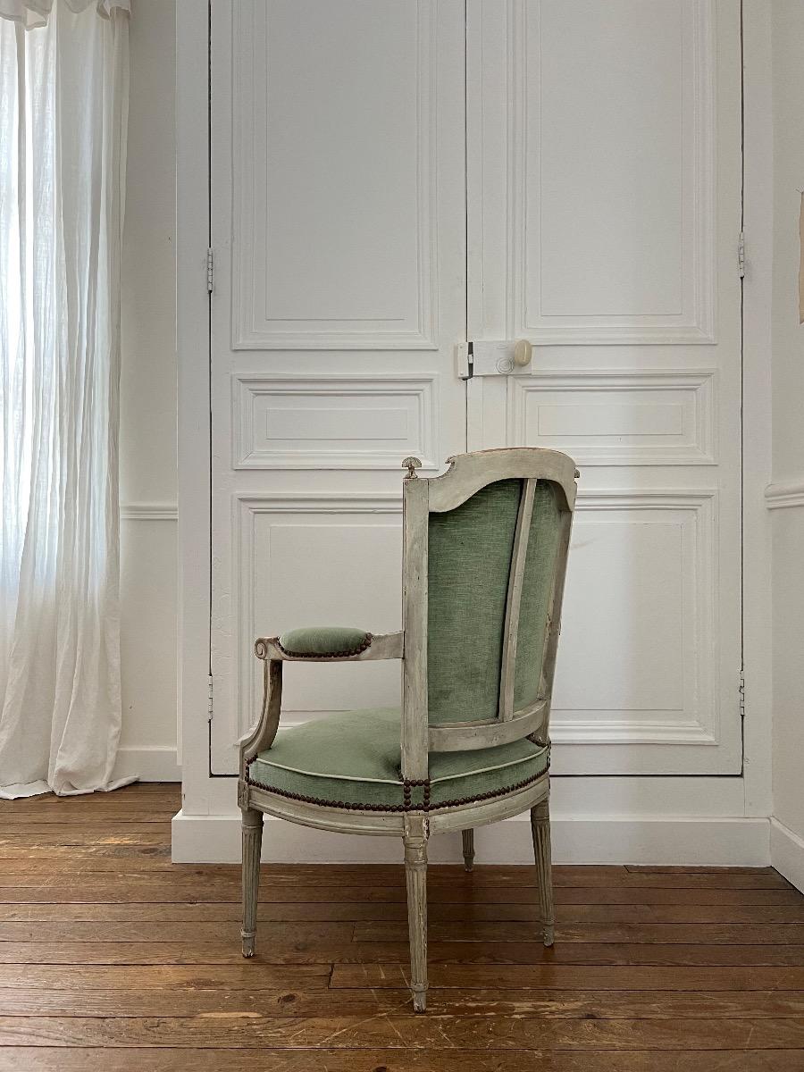 Fauteuil cabriolet st. LXVI, époque XIXème