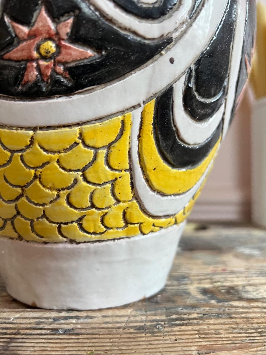 Paire de vases amphores, céramique, 1960