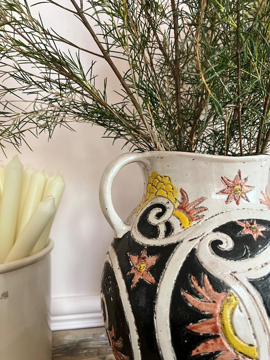 Paire de vases amphores, céramique, 1960