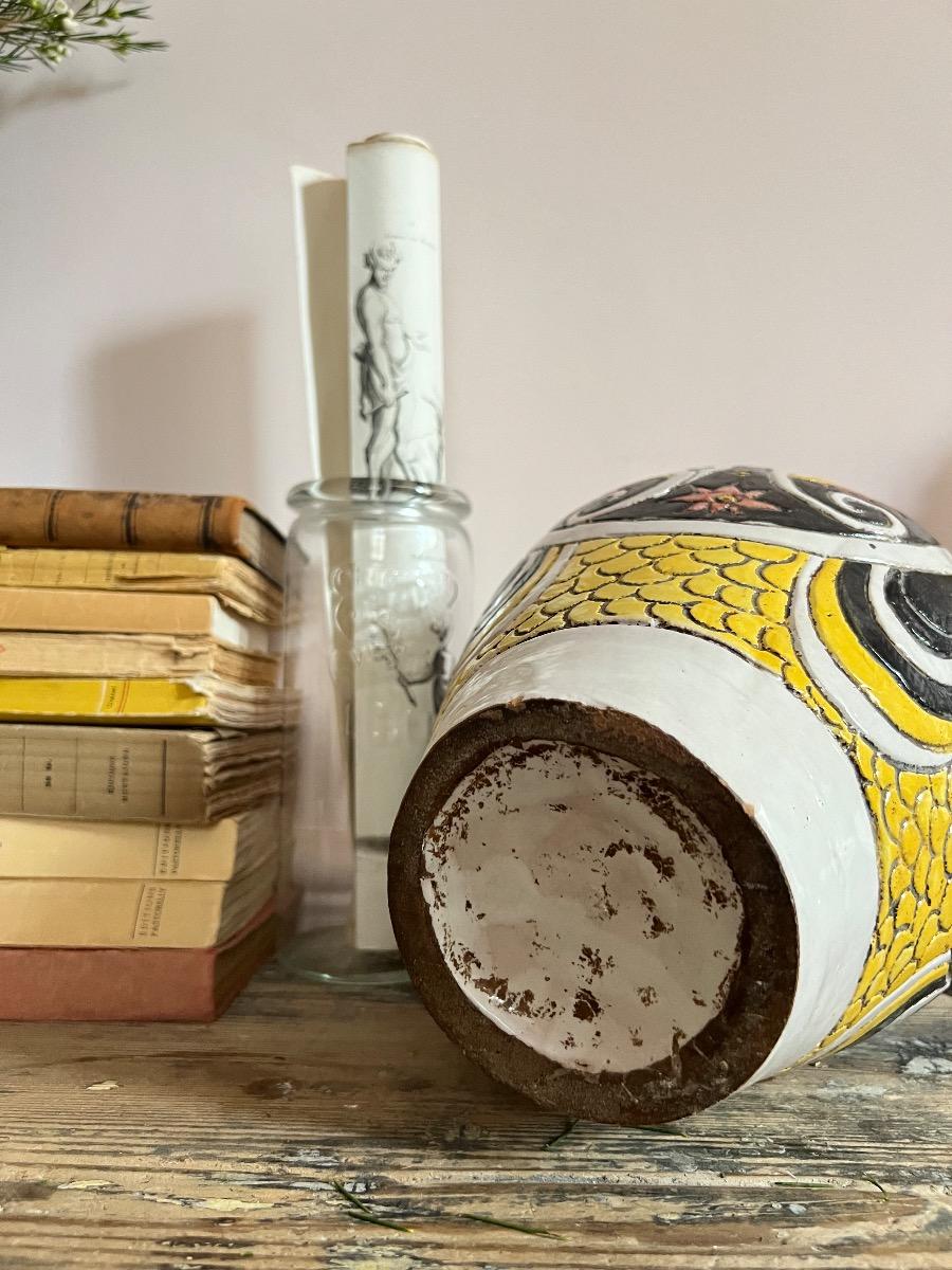 Paire de vases amphores, céramique, 1960