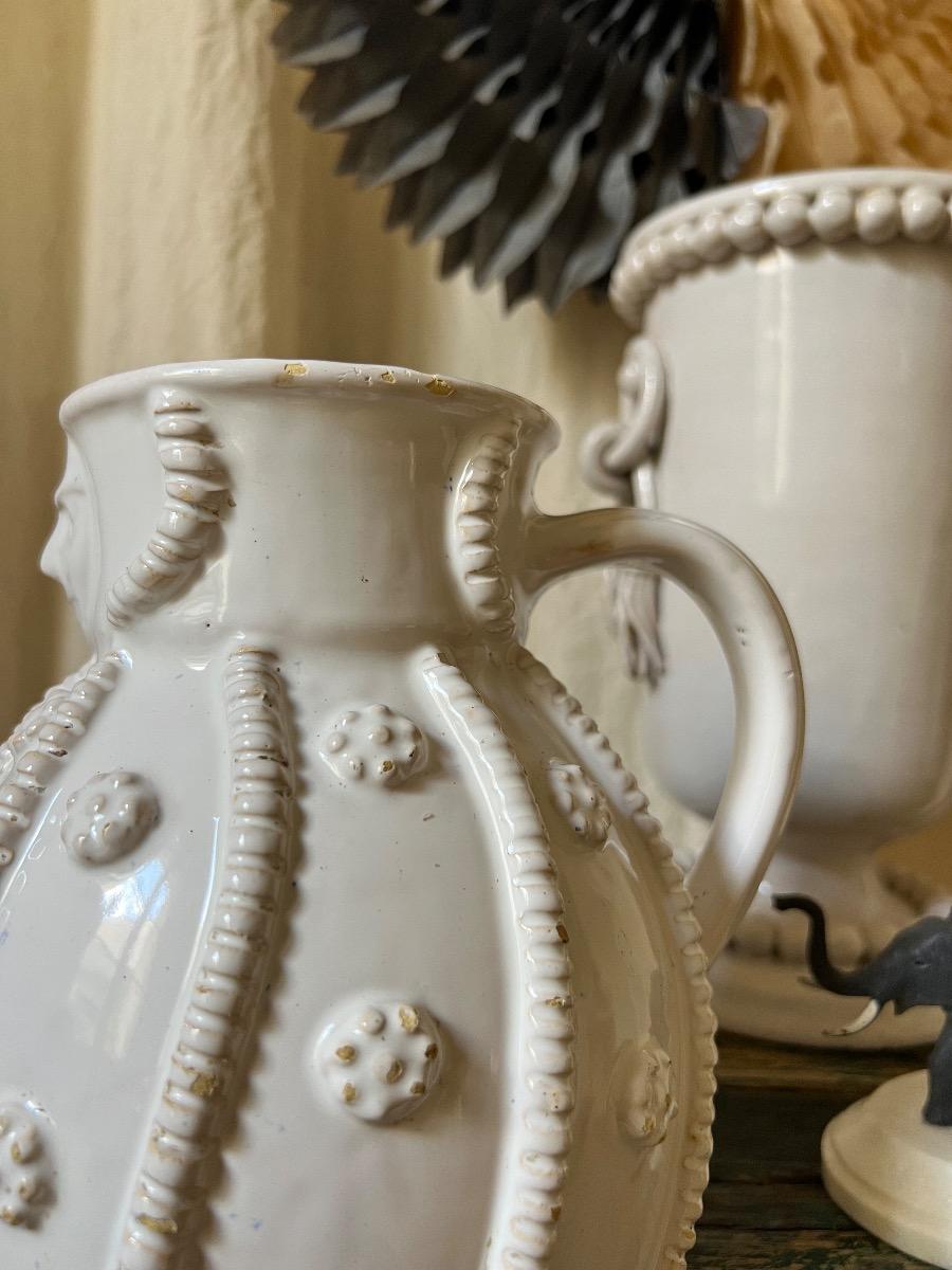 Pichet Émile Tessier/Faïence de Malicorne 1950