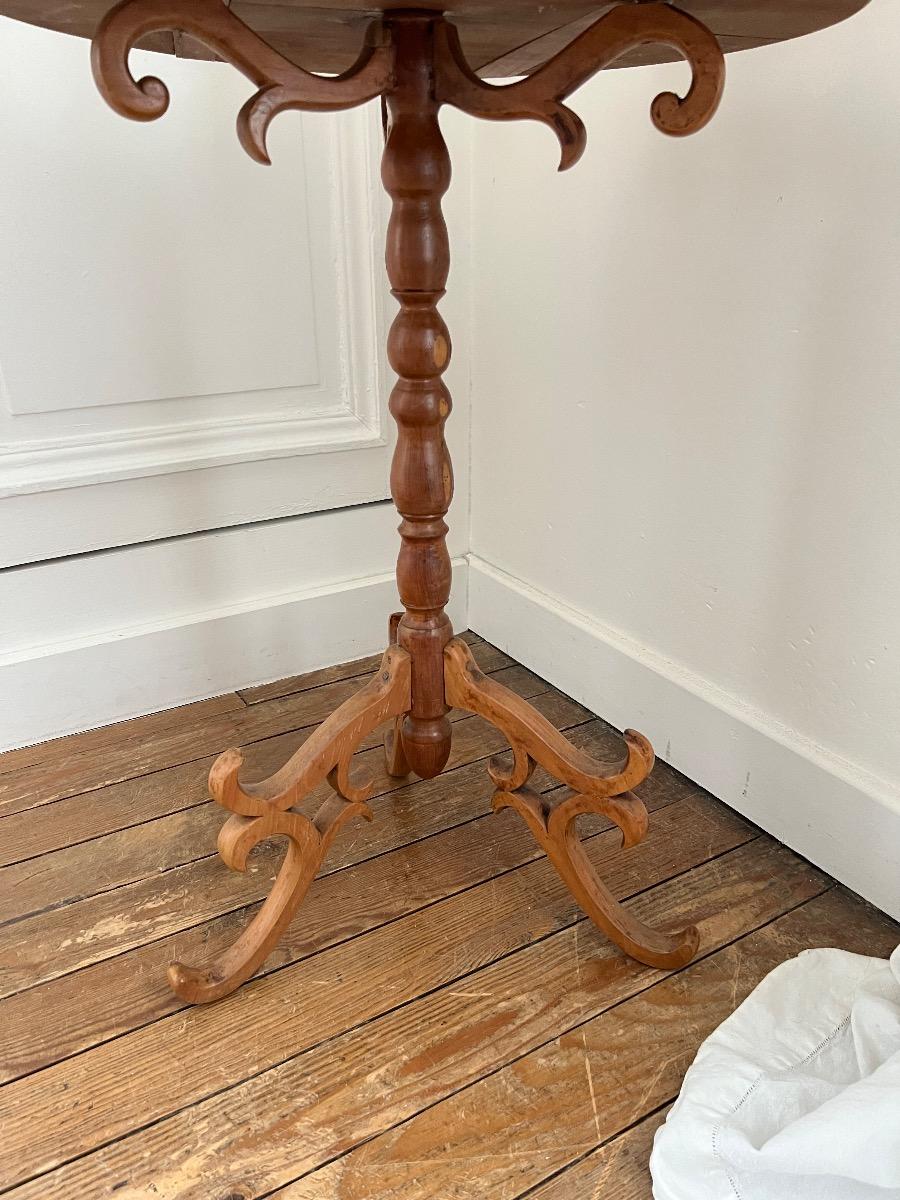 Guéridon merisier 1900