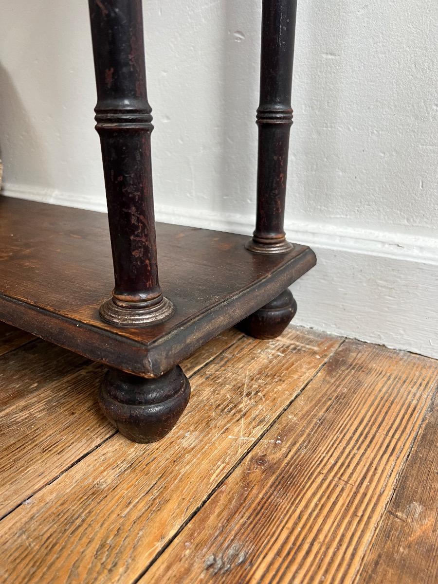 Bibliothèque XIXème bois façon bambou