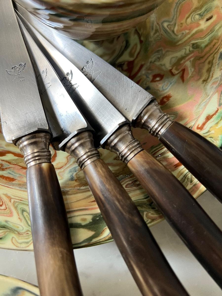 Service 12 couteaux corne 1880